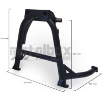 Metal footrest for motorcycle