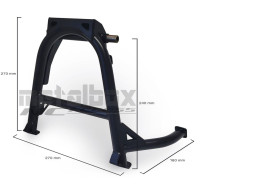 Metal footrest for motorcycle