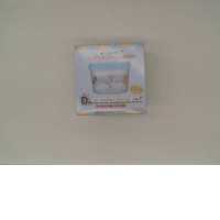 Blue cups and bowls with cartoon designs 