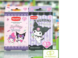 plusTigerplast Mymelody Kuromi Plastic Wound Plaster, box of 8 pieces