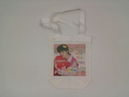 White cloth bag with pattern 