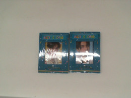 Set of 2 Celebrity postcards with signatures 