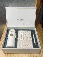Starbucks gift set, notepad+pen+thermos