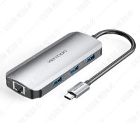 VENTION 6 IN 1 USB TYPE-C TO HDMI/USB3.0/RJ45/PD HUB