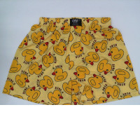 Yellow duck pattern boxer shorts 