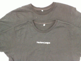 Set of 2 Black round neck t-shirt Size XL