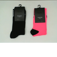 Set of 2  Black and pink sports socks