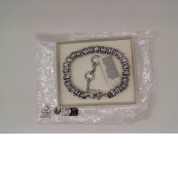 Silver necklace with beads Silver necklace with beads