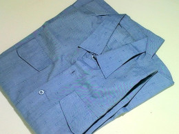 NEIL BARRETT Blue Long Sleeve Button Down Shirt