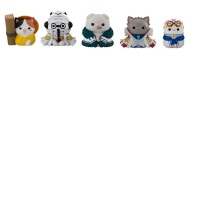 Set of 5 Japanese mini figures One Piece (Sengoku, Garp, Luffy, Koby, Smoker)