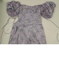 Blue floral short dress