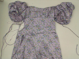 Blue floral short dress