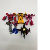 Set of 5 Large Transformers Toy Cars