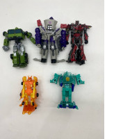 Set of 5 Transformers toy cars
