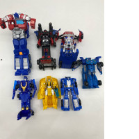 Set of 7 Transformers toy cars