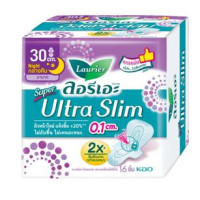 Set of 2 Laurier Pads Super Ultra Slim Night 30cm.16pcs