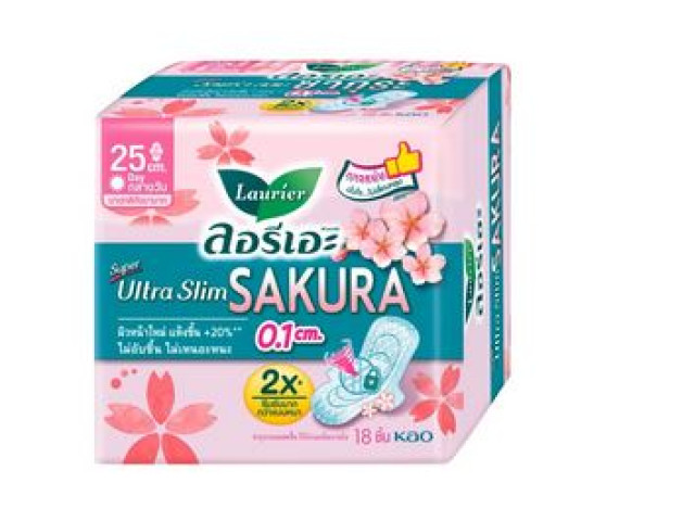 Set of 2 Laurier Super Ultra Slim Sakura 22.5 cm Set of 2 Laurier Super Ultra Slim Sakura 22.5 cm