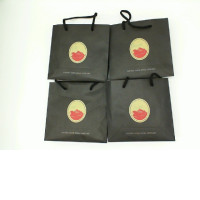 Set of 4 Black paper bag 
