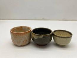 Set of 3 Small Japanese ceramic tea cup