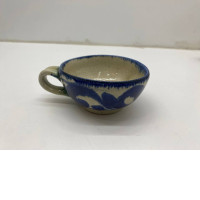 Large Japanese ceramic teacup with handle 