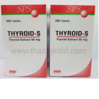 Set of 2 SPS Sriprasit THYROID-S Thyroid Extract 60 mg