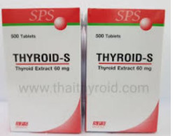 Set of 2 SPS Sriprasit THYROID-S Thyroid Extract 60 mg