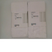 Set of 2 White window curtains