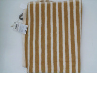 Orange patterned bath towel 