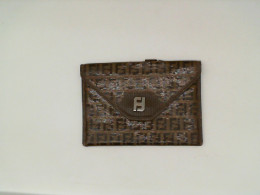 Women's brown patterned wallet 