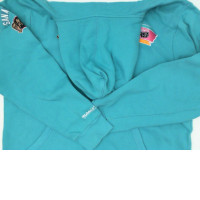 Women's light blue hooded sweatshirt 