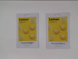 Set of 2 Missha Airt Fit Sheet Mask Lemon Sheet Masks 