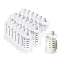Set of 20 breast milk storage bags, with lid