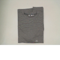 Black and white round neck shirt Size L