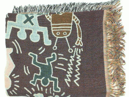 Large soft red carpet with pattern 