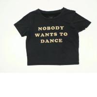 Green round neck t-shirt with pattern Size XS Green round neck t-shirt with pattern Size XS