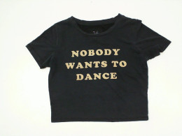 Green round neck t-shirt with pattern Size XS