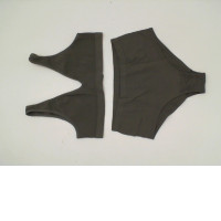 Women's dark grey bra + panties Women's dark grey bra + panties