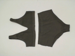 Women's dark grey bra + panties 
