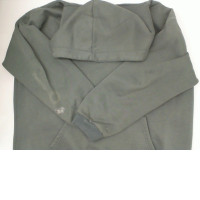 Green hooded sweatshirt