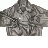 Black leather jacket