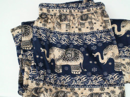 Elephant print long pants