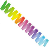 Multi-colored SASAKI gymnastics ribbon. 6 meters