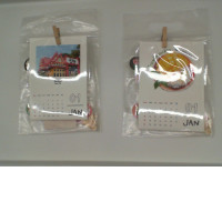 Set of 2 Thailand tourist destination calendar 