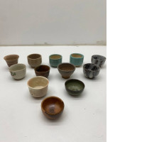 Set of 12 Small Japanese ceramic teacup 