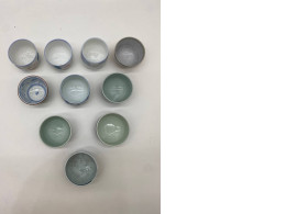 Set of 10 Japanese ceramic teacup with Japanese pattern Set of 10 Japanese ceramic teacup with Japanese pattern