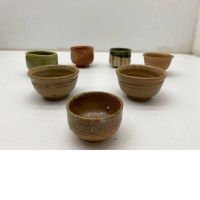 Set of 7 Small Japanese ceramic mug