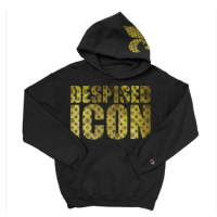 Despised Icon Champion Gold Foil Hoodie Black color