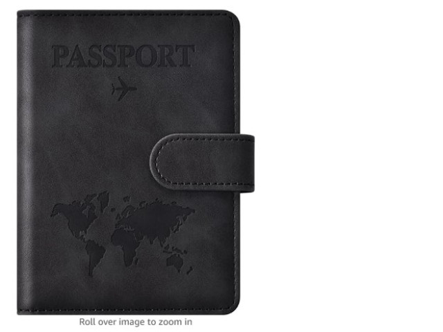 Eoehro Passport Holder for Travel Essentials, Passport Wallet Cover Case for Travel Must Haves Accessories,Passport Book Holders for Women and Men(black) Eoehro Passport Holder for Travel Essentials, Passport Wallet Cover Case for Travel Must Haves Accessories,Passport Book Holders for Women and Men(black)