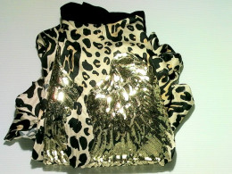 Leopard dress with chiffon