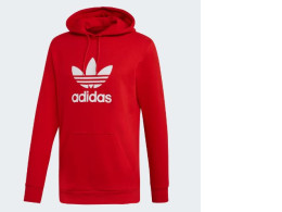 ADIDAS Red hooded sweatshirt 